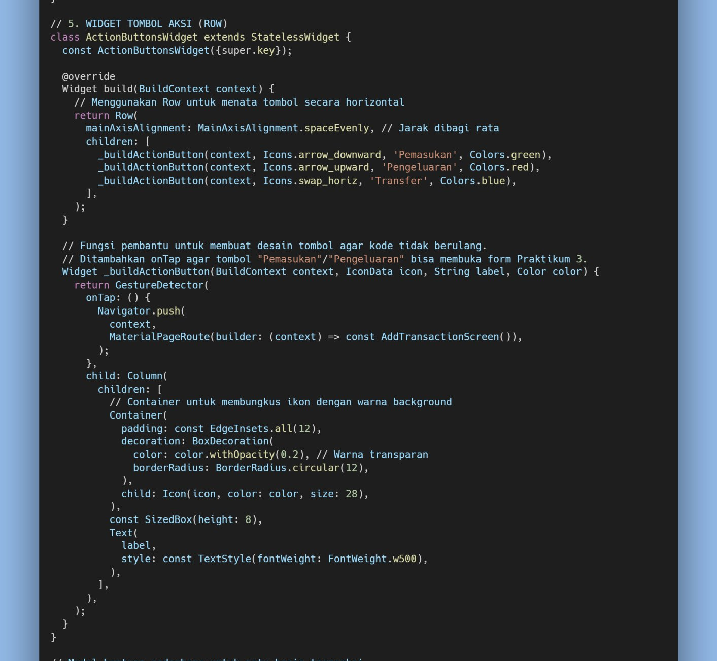 Gambar 11. Cuplikan kode _buildActionButton